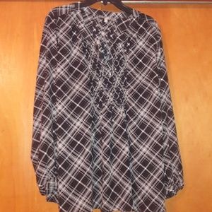 NY Collection Woman L/S Blouse SZ 1X